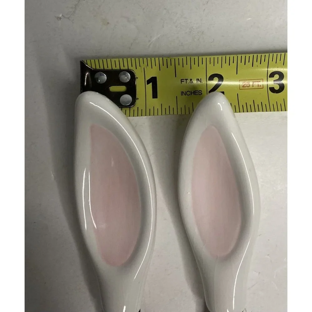Easter Bunny Ear Spreaders Set Of 2 Cheese Butter Appetizer Tray